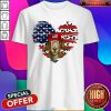 Premium Goat Love Leopard American Flag Shirt