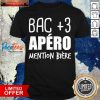 Bac +3 Apero Mention Biere T-Shirt- Design By Pocatees.com