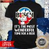 Santa Claus Drinking Busch Light It’s The Most Wonderful Time For A Beer Sweat Shirt