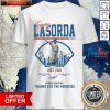 Tommy Lasorda Manager 1927 2021 Los Angeles Dodgers No 2 Thanks For The Memories Signature Shirt