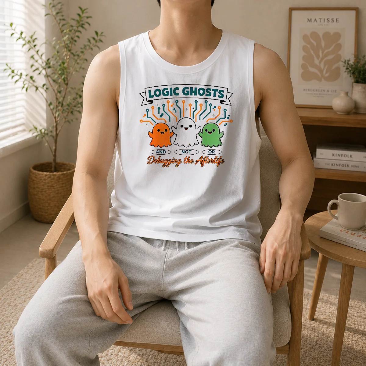 Awesome Logic Ghosts And Not Or Debugging The Afterlife Tank Top