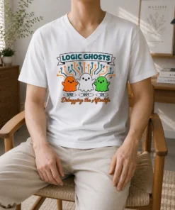 Awesome Logic Ghosts And Not Or Debugging The Afterlife V-Neck Shirt