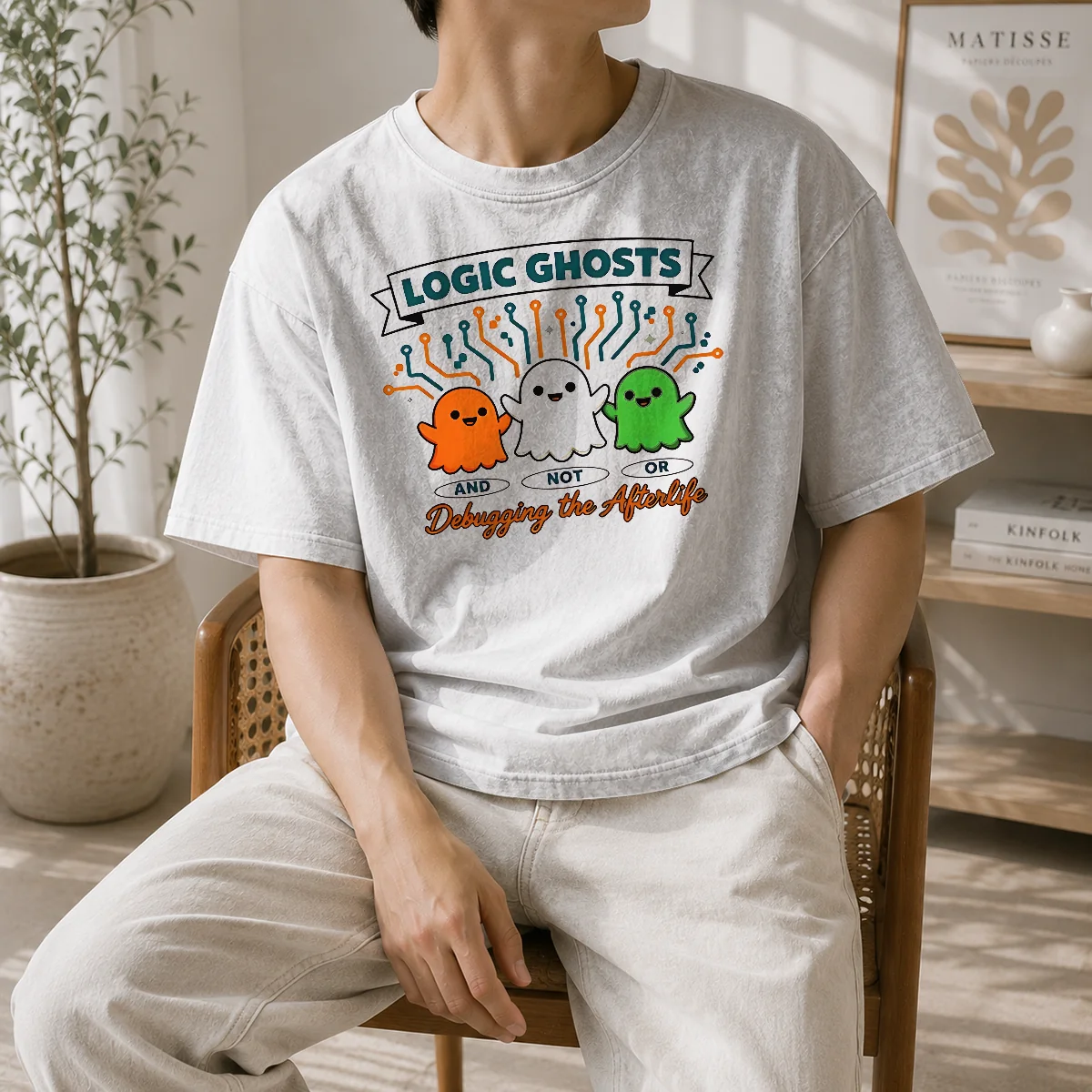 Awesome Logic Ghosts And Not Or Debugging The Afterlife Washed T-Shirt