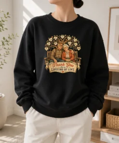 Hot Original Grandparents Day Vintage Family Love Thank You Sweater