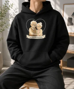 Nice Hot Grandparents Day Thank You Gift Minimalist Hoodie
