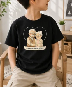Nice Hot Grandparents Day Thank You Gift Minimalist Kids T-Shirt