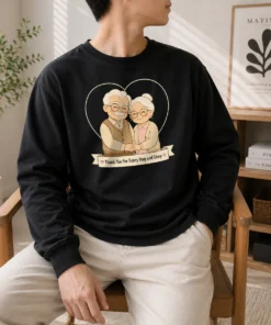 Nice Hot Grandparents Day Thank You Gift Minimalist Long Sleeve Shirt