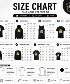 Size chart for Nice Hot Grandparents Day Thank You Gift Minimalist with measurements in inches and cm to help choose the right fit