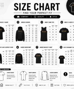 Size chart for Nice Not A Cop Undercover Police Law Enforcement with measurements in inches and cm to help choose the right fit