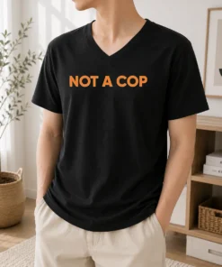 Nice Not A Cop Undercover Police Law Enforcement V-Neck Shirt