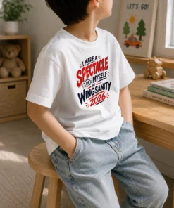 Official Funny I Made A Spectacle Of Myself At Wingsanity 2026 Kids T-Shirt