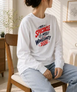 Official Funny I Made A Spectacle Of Myself At Wingsanity 2026 Long Sleeve Shirt