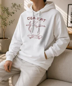 Official Hot Ciga Rat Smoking Mouse On Skateboard Rat Hoodie